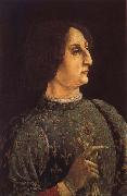 Pollaiuolo, Piero Portrat of Galeas-Maria Sforza oil painting reproduction